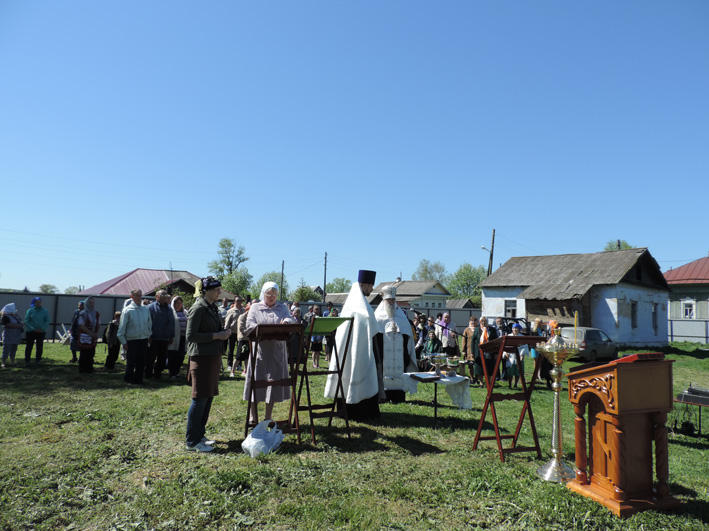 Молебен на месте будущей церкви в селе Жилино Кунгурского района